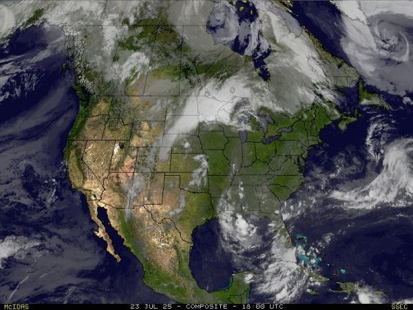USA Kentucky Chmura pogoda mapa 