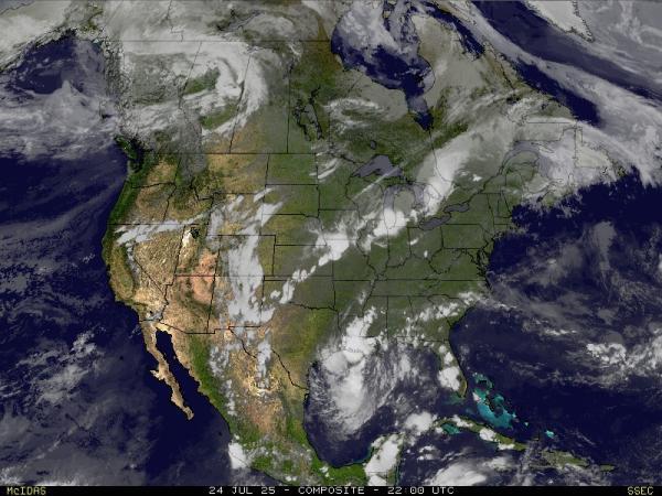 米国ケンタッキー州 天気クラウドマップ 