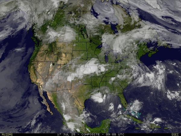 USA Louisiana Wetter Wolke Karte 