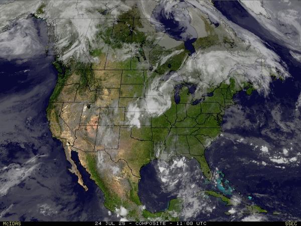 USA Mississippi Meteo nuvola mappa 