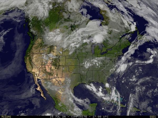 USA Montana Weather Cloud Map 