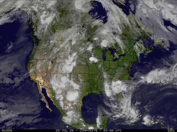 USA Nebraska Meteo nuvola mappa 