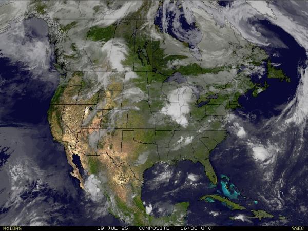 Estats Units Nova Jersey Previsió meteorològica, mapa meteorològic per satèl·lit 