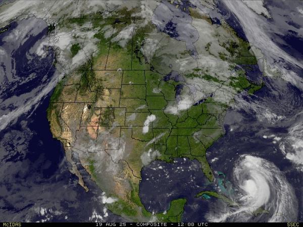 EE.UU. Nueva Jersey Mapa del tiempo pronóstico nube 