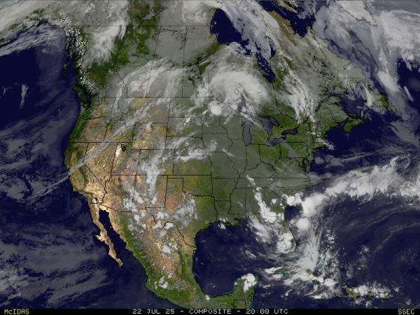 USA New york Meteo nuvola mappa 