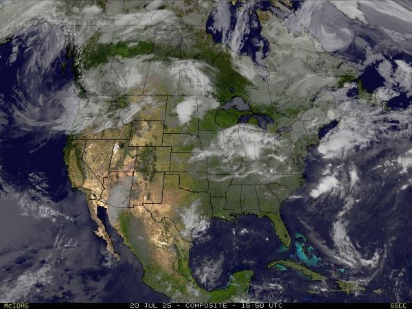 米国ニューヨーク 天気クラウドマップ 