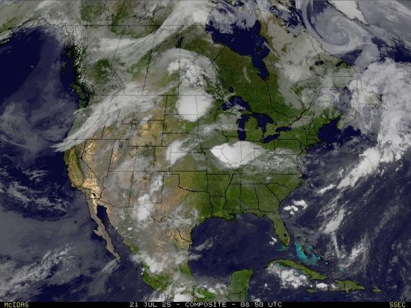 USA New York Wetter Wolke Karte 