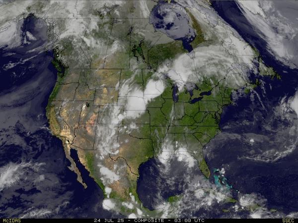 USA North dakota Meteo nuvola mappa 