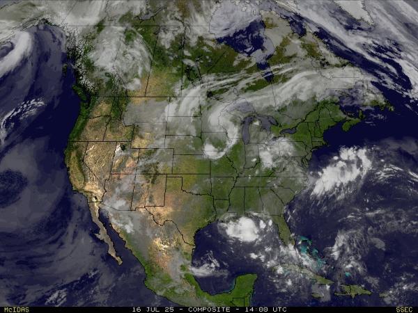 米国オクラホマ州 天気クラウドマップ 
