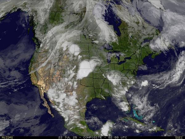 USA Oklahoma Meteo nuvola mappa 
