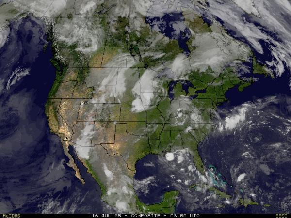USA Oregon Vejret sky kort 