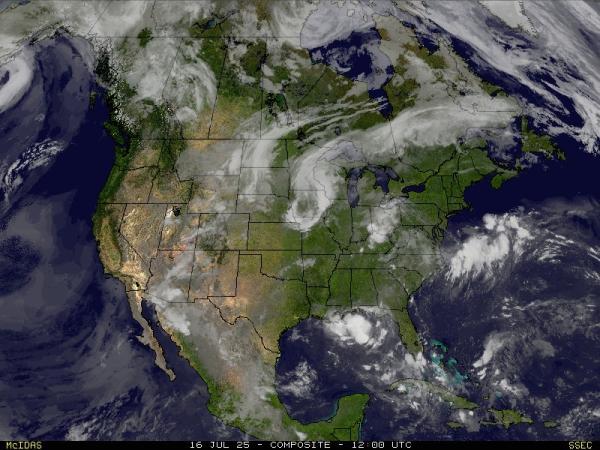 米国ロードアイランド州 天気クラウドマップ 