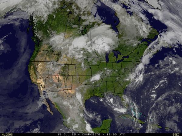 USA Rhode Island Időjárás felhő térkép 