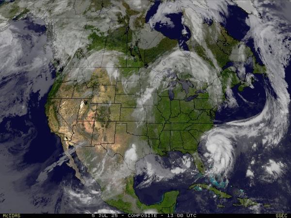 USA Rhode Island Időjárás felhő térkép 