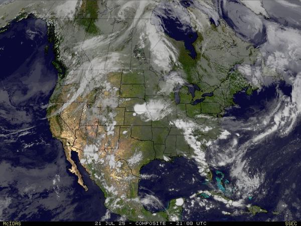 USA South dakota Weather Cloud Map 