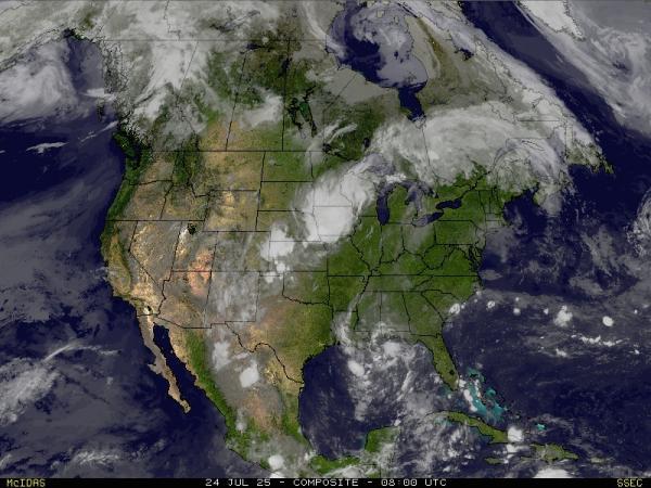 USA South dakota Meteo nuvola mappa 