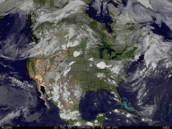 USA South dakota Weather Cloud Map 