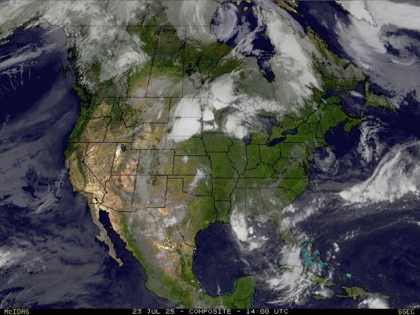 EE.UU. Utah Mapa del tiempo pronóstico nube 