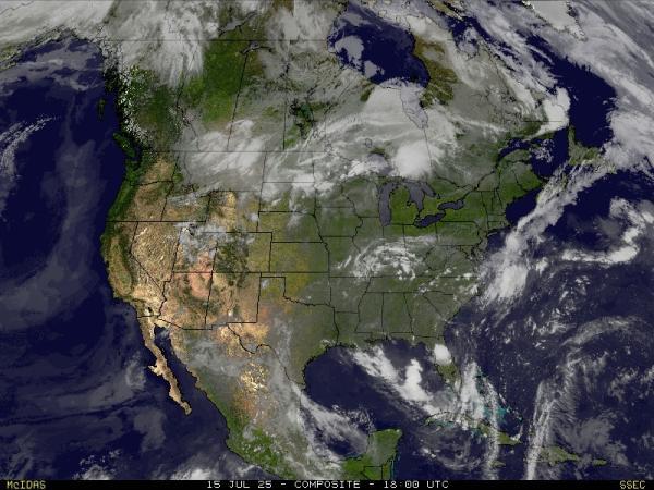 USA Utah Weather Cloud Map 