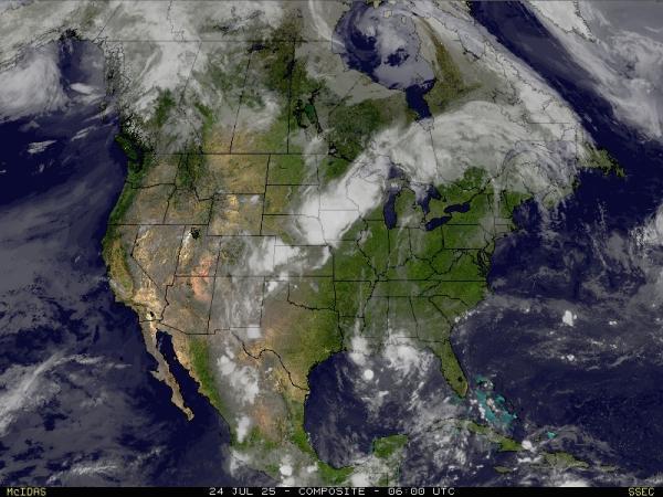 USA Vermont Počasí mrak mapy 