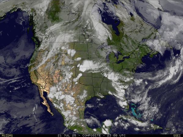 USA Virginia Weer wolk kaart 