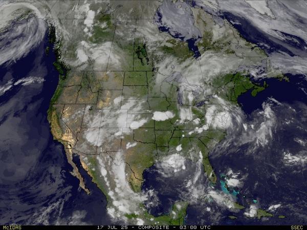 USA Virginia Weather Cloud Map 