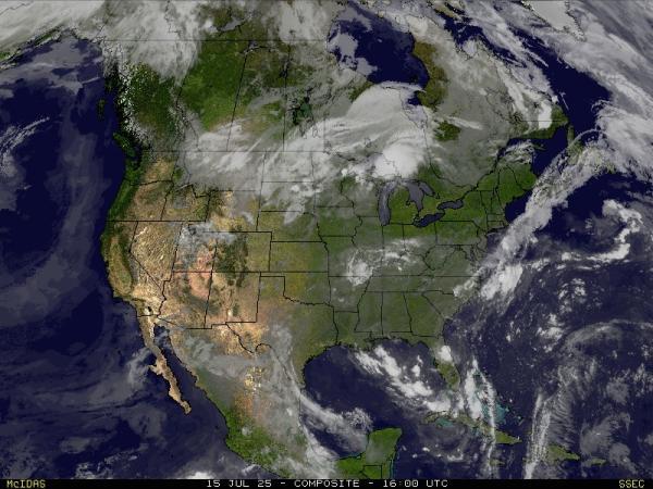 USA Virginia Weather Cloud Map 