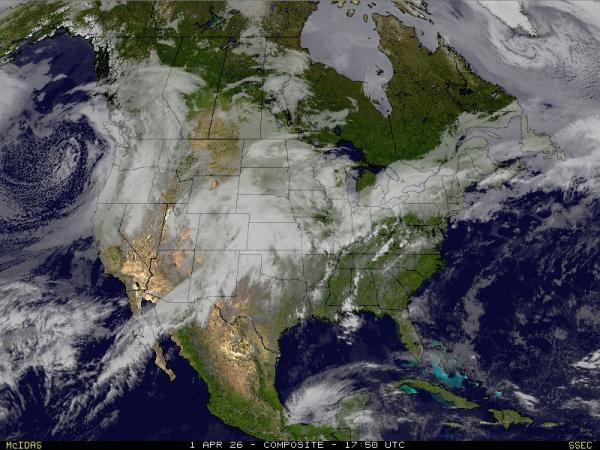 USA Washington Weather Cloud Map 