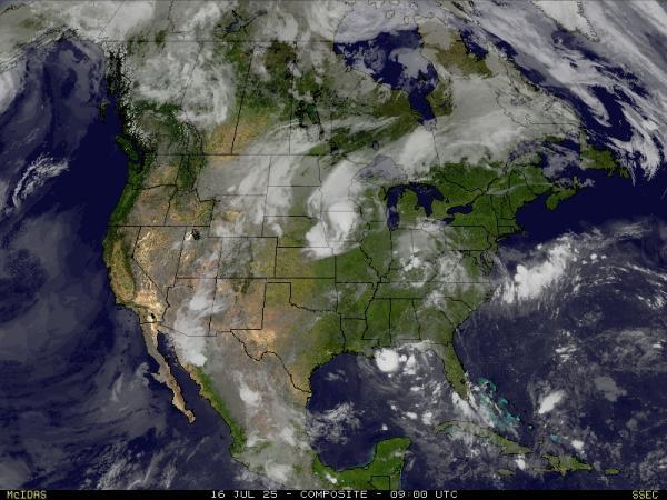 USA Washington Mapa ng mapa ng lagay ng panahon 