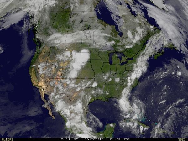 USA United States Weather Cloud Map 