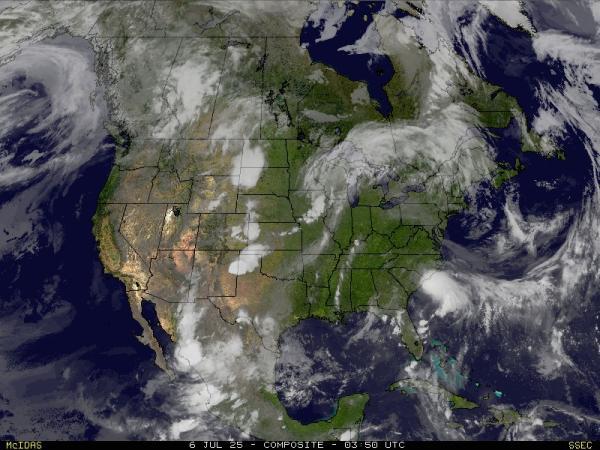 USA United States Mapa ng mapa ng lagay ng panahon 