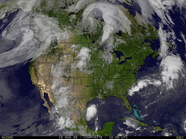 USA United States Previsão do tempo nuvem mapa 