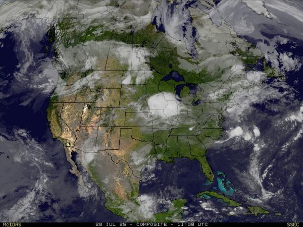 USA Wetter Wolke Karte 