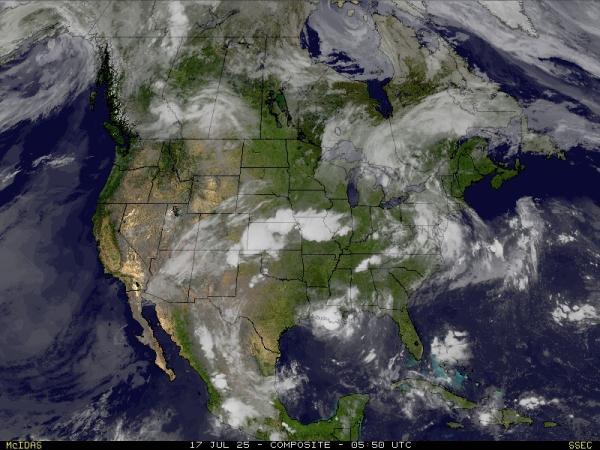 USA Wetter Wolke Karte 