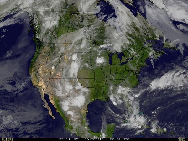 USA West Virginia Weer wolk kaart 