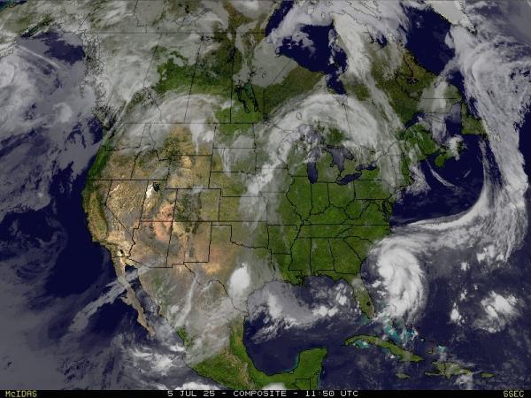 USA Wyoming Vejret sky kort 