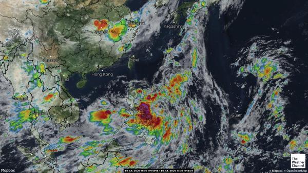 Vanuatu Weer wolk kaart 