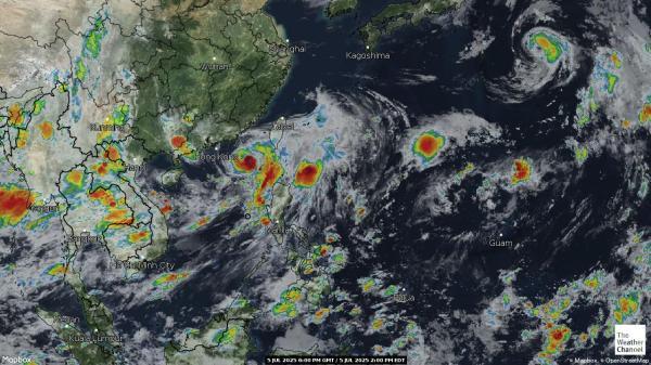 Vanuatu Weather Cloud Map 