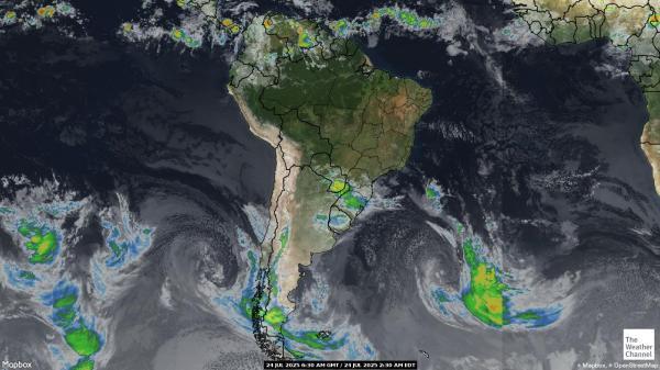 Venezuela Previsão do tempo nuvem mapa 