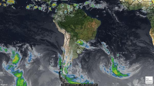 Venezuela Meteo nuvola mappa 