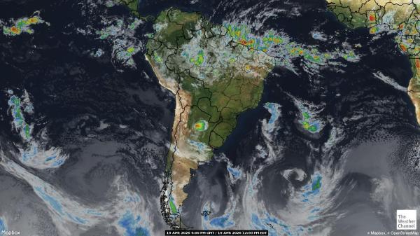 Venezuela Wetter Wolke Karte 