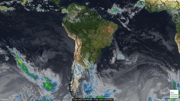 Venezuela Meteo nuvola mappa 
