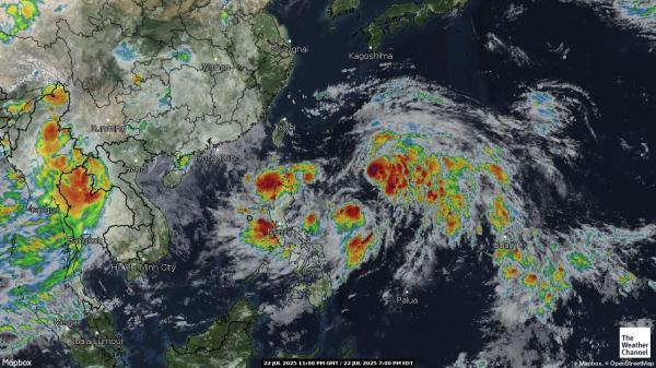 Vietnam Wetter Wolke Karte 