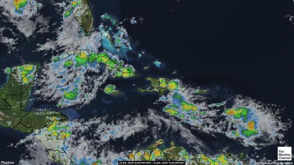 Virgin Islands, British Previsão do tempo nuvem mapa 