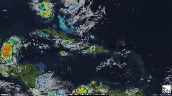 Virgin Islands US Previsão do tempo nuvem mapa 