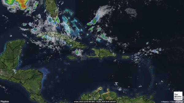 Virgin Islands US Previsão do tempo nuvem mapa 