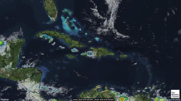 Virgin Islands US Wetter Wolke Karte 