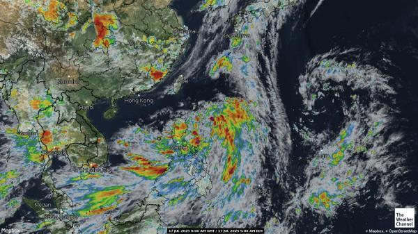 Wallis und Futuna Wetter Wolke Karte 