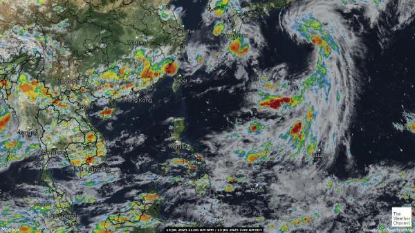 Wallis et Futuna Météo nuage carte 