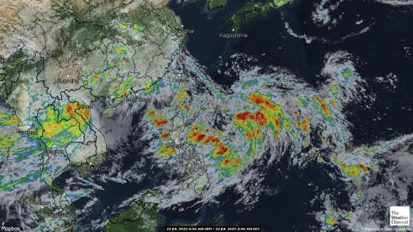 Wallis et Futuna Météo nuage carte 